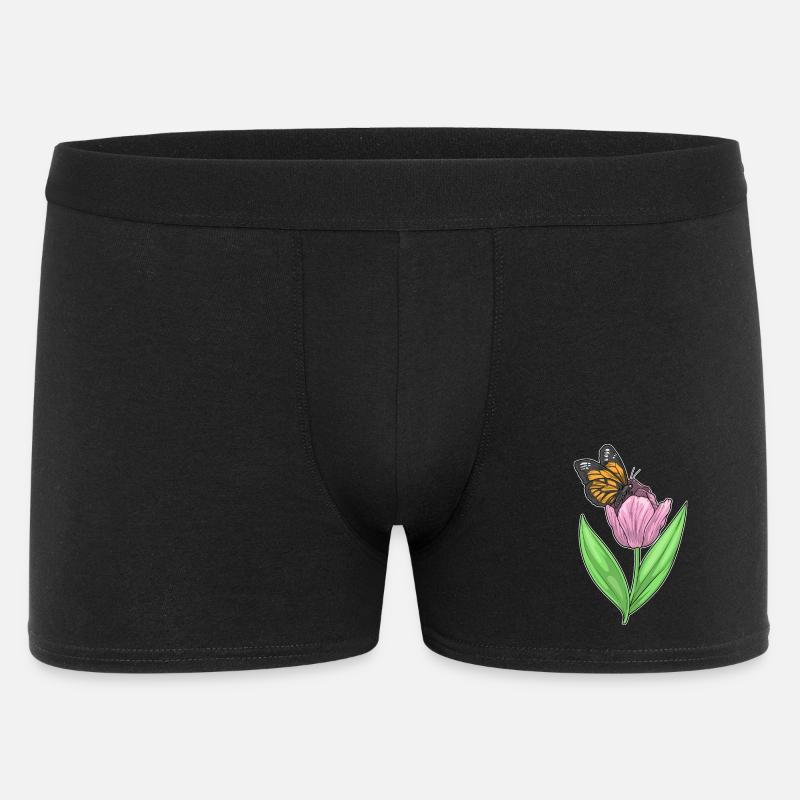 Papillon Tulipe - Boxer Homme - noir