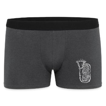 Tuba - Men's Boxer Shorts - charcoal grey - Front