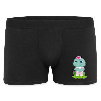 Infirmière grenouille - Boxer Homme - noir - Devant
