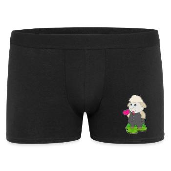 Schaf Bräutigam Anzug Hochzeit - Männer Boxer Shorts - Schwarz - Vorne