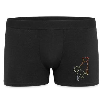Croquis de chien vintage - Boxer Homme - noir - Devant