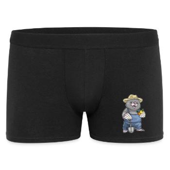 Ferme de Fruits Fermier-Taupe - Boxer Homme - noir - Devant