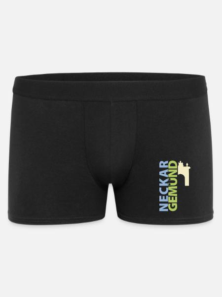Neckargemuend Stadttor - Männer Boxer Shorts - Schwarz