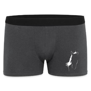 Art de la silhouette de cheval élégant - Boxer Homme - charbon - Devant