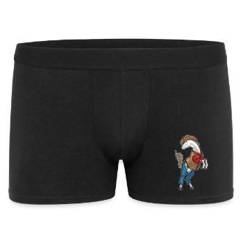 Cheval Cowboy Chapeau de Cowboy - Boxer Homme - noir - Devant