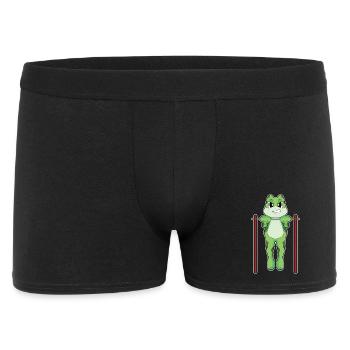 Frog Bodybuilder Pull-ups Bodybuilding - Men's Boxer Shorts - black - Front