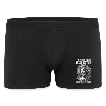 I'm going to pray for you, just ask me Jesus - Men's Boxer Shorts - black - Front
