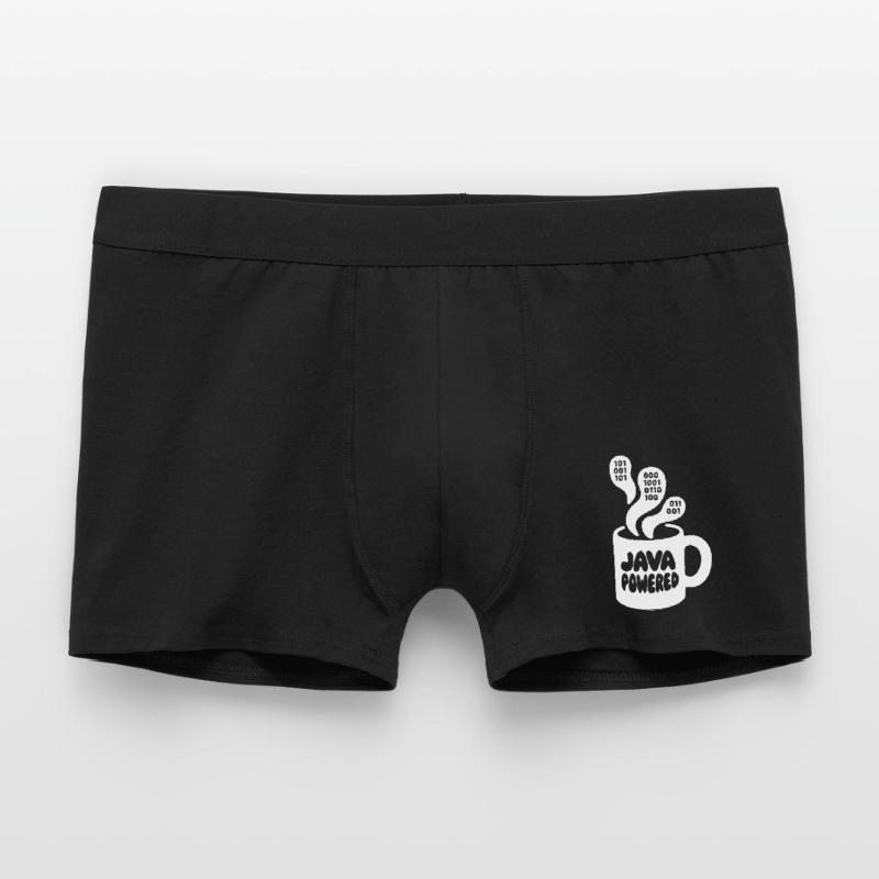 Java Powered Mug: Binary Steam Männer Boxer Shorts