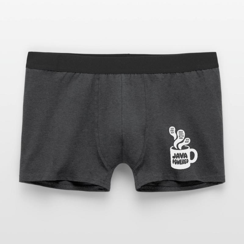 Java Powered Mug: Binary Steam Men's Boxer Shorts