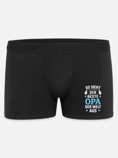 This is what the best grandpa in the world looks like - Men's Boxer Shorts - black