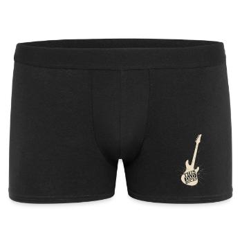 This Dad Rocks Rock Band Guitar Music - Männer Boxer Shorts - Schwarz - Vorne