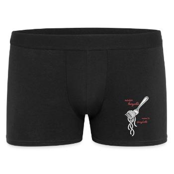 Never Forgetti Spaghetti Fork Drawing - Men's Boxer Shorts - black - Front