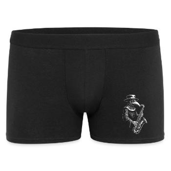 Plague Doctor plays Saxophone - Men's Boxer Shorts - black - Front
