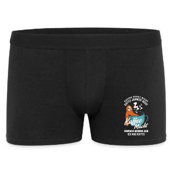 Coffee doesn't talk – I like coffee - Men's Boxer Shorts - black - Front
