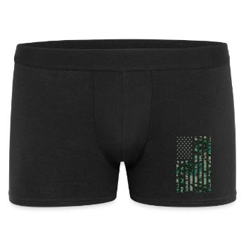 Drapeau des États-Unis Camoflage - Boxer Homme - noir - Devant