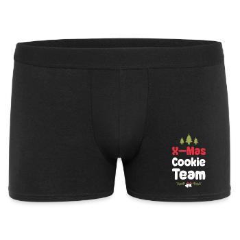 X-Mas Cookies Team - Men's Boxer Shorts - black - Front