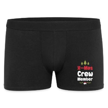 Membre de l’équipage de Noël - Boxer Homme - noir - Devant