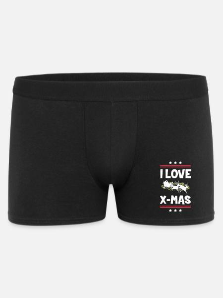 I love Xmas Christmas - Men's Boxer Shorts - black