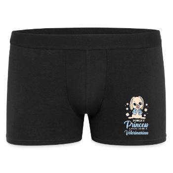 Un petit lapin devient vétérinaire - Boxer Homme - noir - Devant