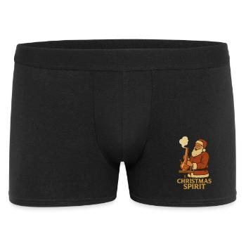 christmas spirit - Men's Boxer Shorts - black - Front