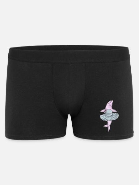 Dolphin Ballerina Ballet Dance - Men's Boxer Shorts - black