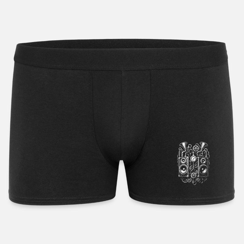 Steampunk Audio Gear Illustration - Männer Boxer Shorts - Schwarz
