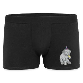 Elephant Birthday Toad - Men's Boxer Shorts - black - Front