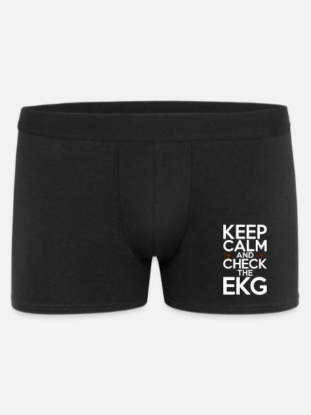 Cardiac Tech Keep Calm And Check Cardiac Imaging - Männer Boxer Shorts - Schwarz