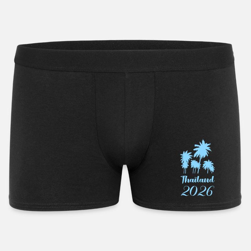 Thailand Palms 2026 - Männer Boxer Shorts - Schwarz