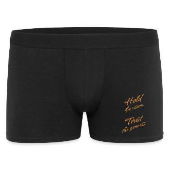 Hold the Vision, Trust the Process. - Männer Boxer Shorts - Schwarz - Vorne