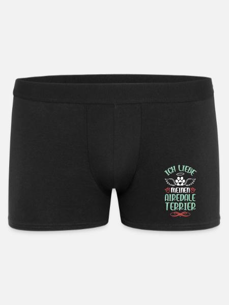 J’adore mon Airedale Terrier - Boxer Homme - noir