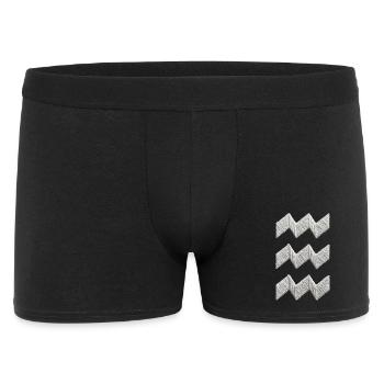 Eindhoven Vibes origami-bestickter Look (gedruckt) - Männer Boxer Shorts - Schwarz - Vorne
