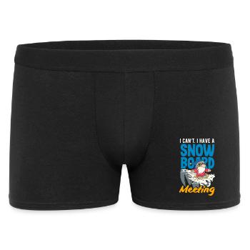 Snowboarding Snowboard Meeting Chairlift - Men's Boxer Shorts - black - Front