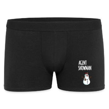 Agent Bonhomme de Neige - Boxer Homme - noir - Devant