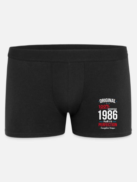 1986 – Original – Exemplaire unique - Boxer Homme - noir