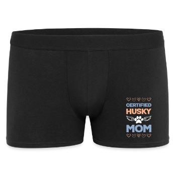 Certified Husky Mom - Men's Boxer Shorts - black - Front