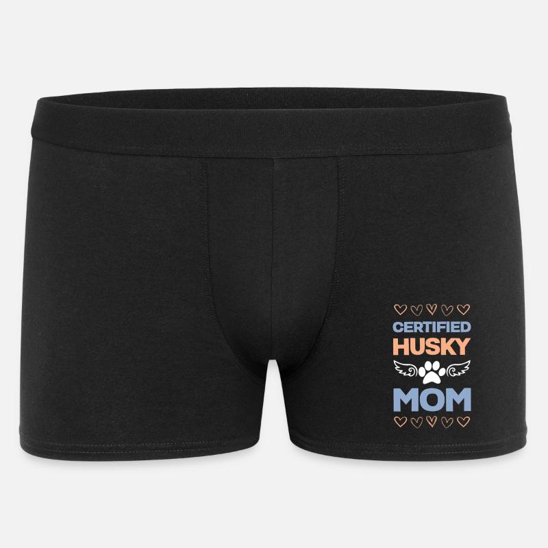 Zertifizierte Husky-Mama - Männer Boxer Shorts - Schwarz