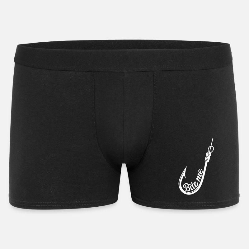 Bite Me Hook Grafik - Männer Boxer Shorts - Schwarz