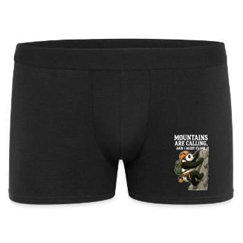 Bloc panda grimpeur drôle - Boxer Homme - noir - Devant
