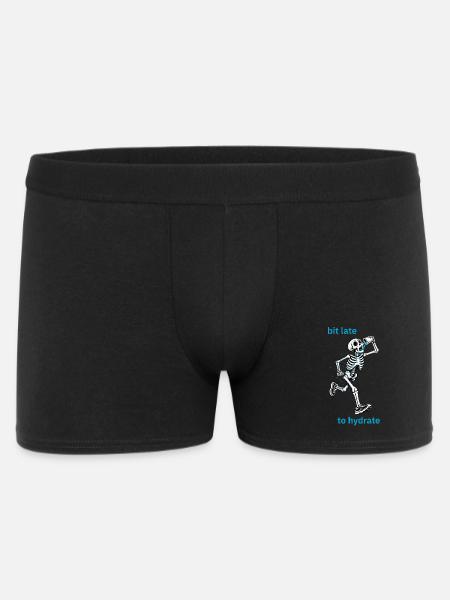 bit late to hydrate - Men's Boxer Shorts - black