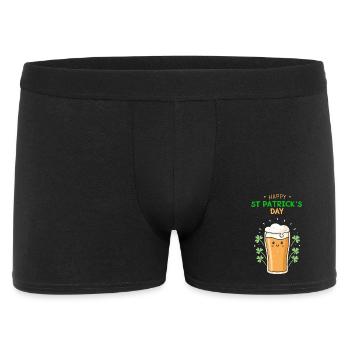 Bière Joyeuse St Patrick Jour - Boxer Homme - noir - Devant