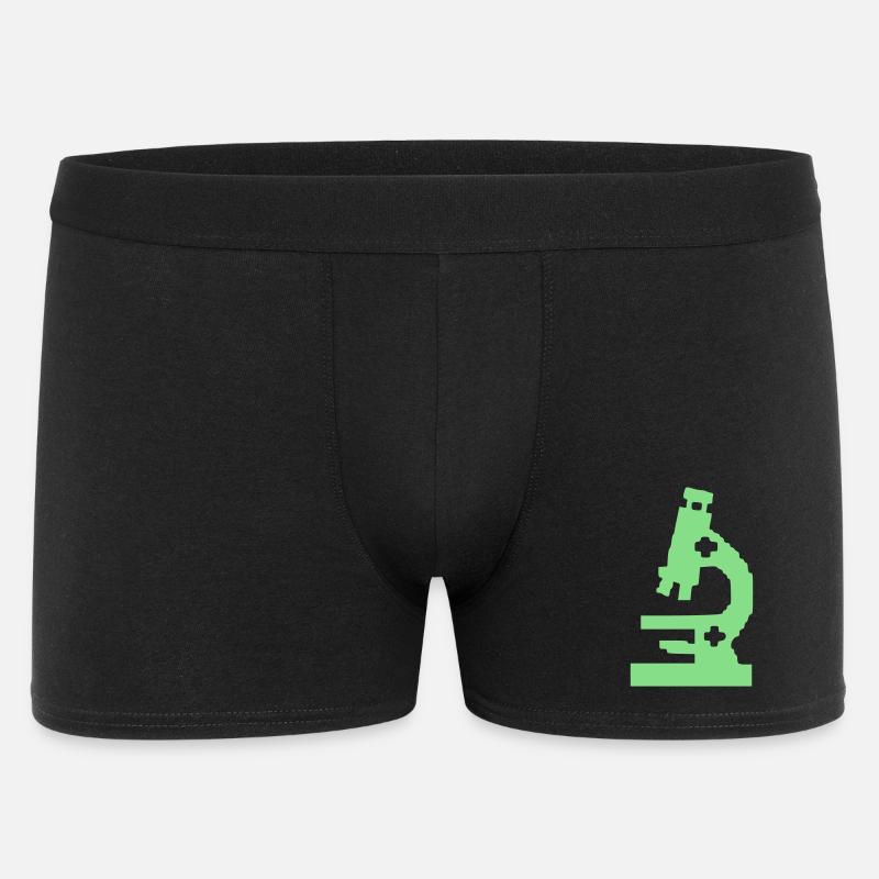 Microscope Pixel Laboratory Icon - Men's Boxer Shorts - black
