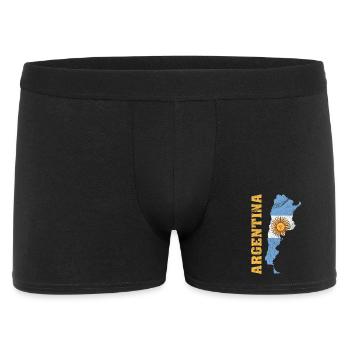 Carte argentine Drapeau Vintage Design - Boxer Homme - noir - Devant