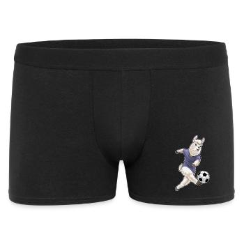 llama soccer player soccer sports - Men's Boxer Shorts - black - Front