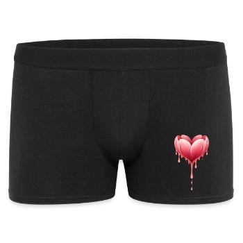 Illustration du cœur des fleurs de tulipe - Boxer Homme - noir - Devant