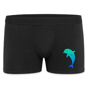 Dolphin Dolphin Men Boys Kids Bottlenose dolphin - Men's Boxer Shorts - black - Front
