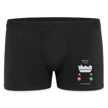 Nachos is Calling And I Must Go Funny Food Art - Men's Boxer Shorts - black - Front