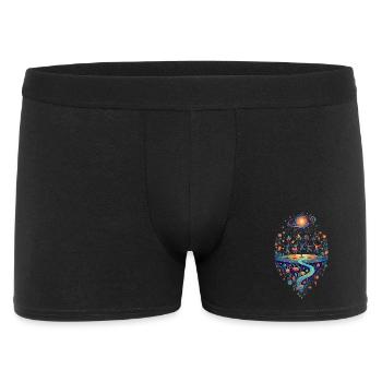 Black Hole World Dance of the Psy Colors Galaxy - Men's Boxer Shorts - black - Front