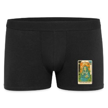 Hohepriesterin Cannabis Tarot - Männer Boxer Shorts - Schwarz - Vorne