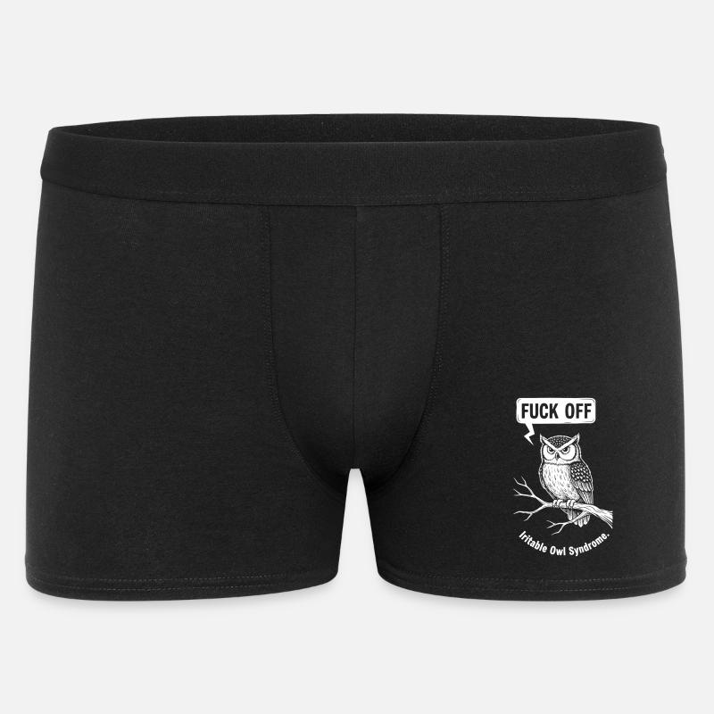 Wicked Owl Syndicate Emblem - Men's Boxer Shorts - black